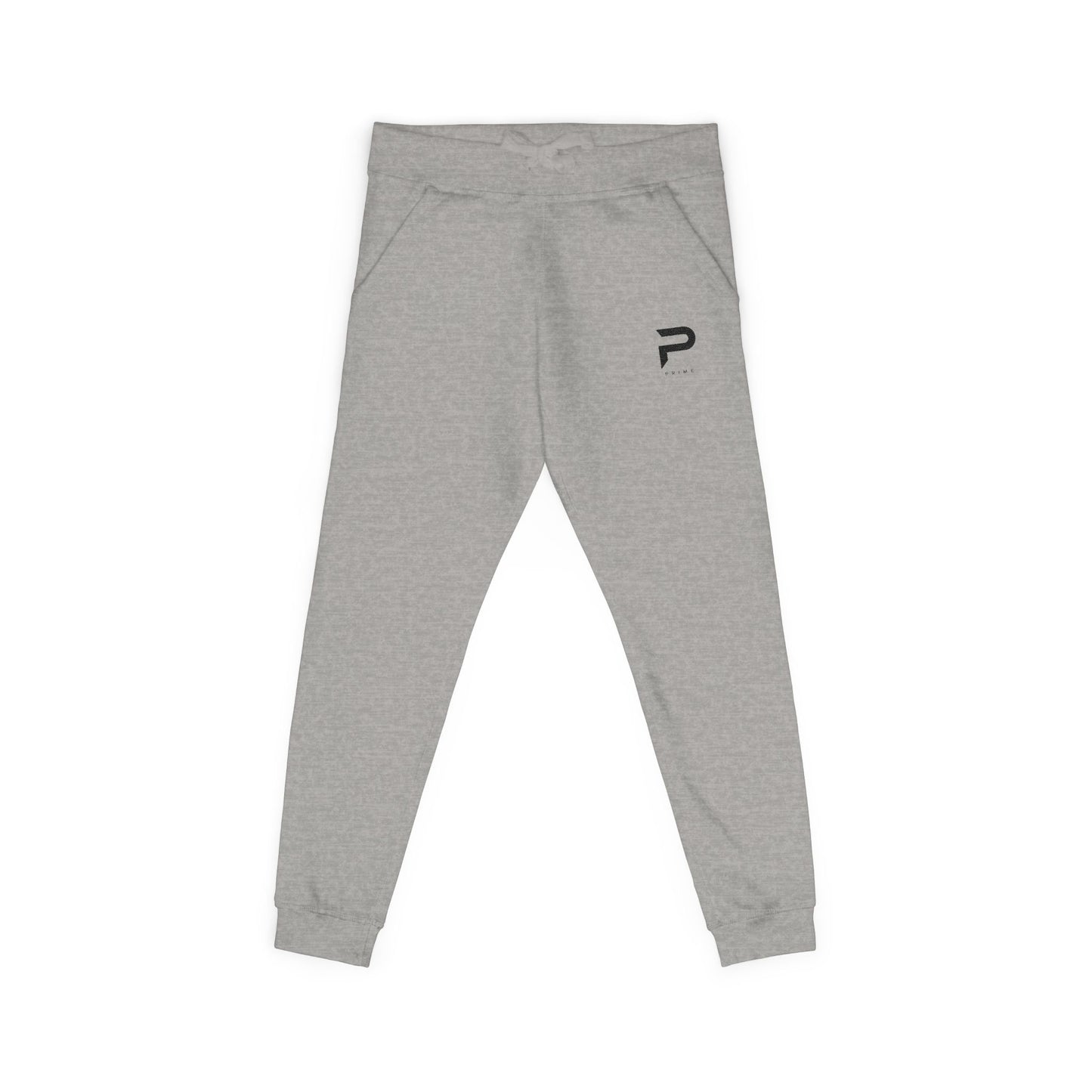 PRIME Embroidered Fleece Joggers – Heather Grey
