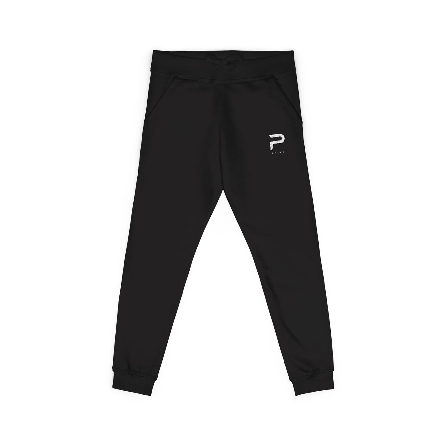 PRIME Embroidered Fleece Joggers – Jet Black