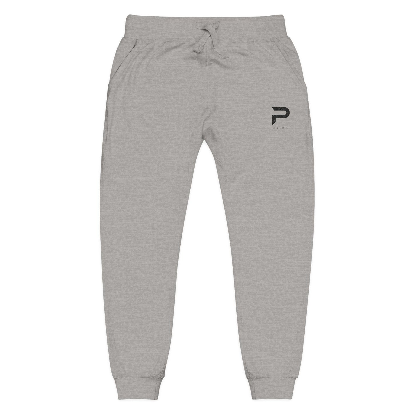 PRIME Embroidered Fleece Joggers – Heather Grey