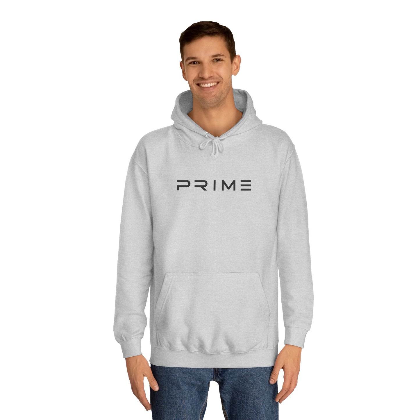 PRIME Essential Hoodie – Heather Grey